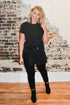 JOAN JETT T-SHIRT DRESS | BLACK