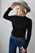 LONG SLEEVE TURTLE NECK || BLACK