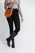 BLACK MID-RISE SKINNY