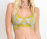 FLORAL LACE RACKER BACK BRALETTE | GREY + LIME