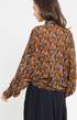 TIE-FRONT BLOUSE