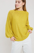 PUFF SLEEVE KNIT PULLOVER