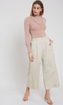 MOCK NECK RIBBED KNIT TOP | TUSCANY