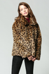 ANIMAL PRINT FAUX FUR JACKET
